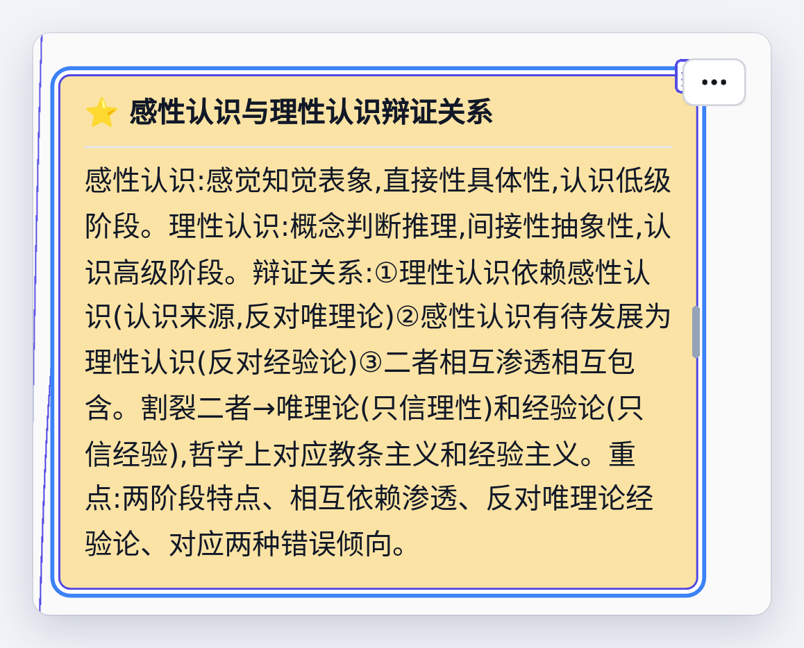 点开一个节点：背面是这个考点的讲义