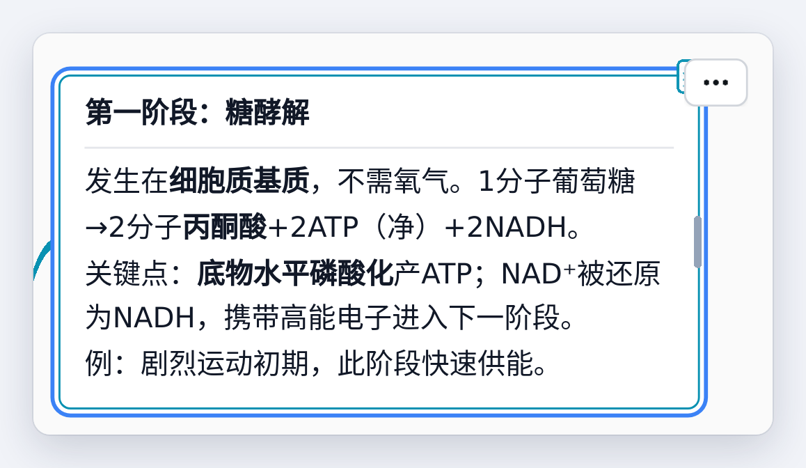 标准：场所、产物，加一个关键点和例子